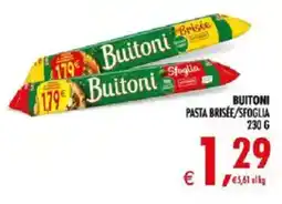 Deco Iperstore Buitoni pasta brisée/sfoglia offerta