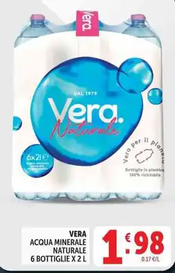 Deco Supermercati Vera acqua minerale naturale offerta