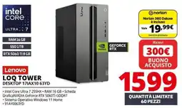 Comet Lenovo LOQ TOWER DESKTOP 17IAX10 63YD offerta