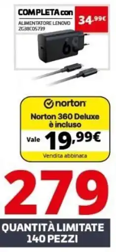Comet Alimentatore Lenovo offerta