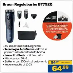 Euronics Bruno Braun Regolabarba BT7520 offerta