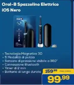 Euronics Bruno Oral-B Spazzolino Elettrico iO5 Nero offerta