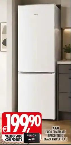 Deco Iperstore Akai frigo combinato bianco offerta