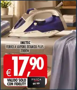Deco Iperstore Imetec ferro a vapore titanox plus offerta