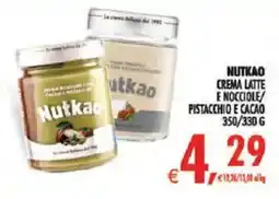 Deco Iperstore Nutkao crema latte e nocciole/pistacchio e cacao offerta