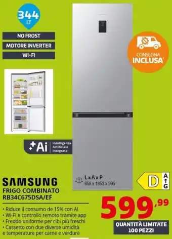 Comet Samsung frigo combinato offerta