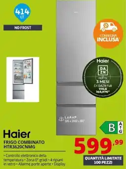 Comet Haier frigo combinato HTR3620CNMG offerta