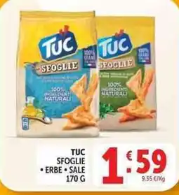 Deco Supermercati Tuc sfoglie erbe sale offerta
