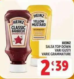 Deco Supermercati Heinz salsa top down offerta