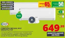 Comet Argo climatizzatore dual split greenstyle top offerta
