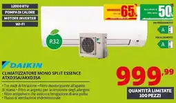 Comet Daikin Climatizzatore Mono Split Essence offerta