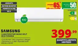 Comet Samsung Climatizzatore Mono Split AR30 Panarea offerta