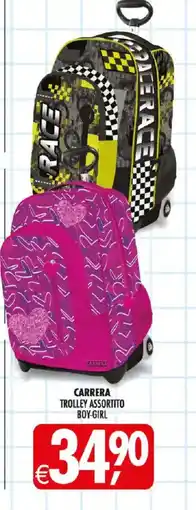 Deco Iperstore Carrera trolley assortito boy-girl offerta