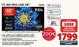 Comet TV QD-Mini LED 98" TCL offerta