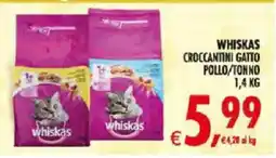 Deco Iperstore Whiskas croccantini gatto pollo/tonno offerta