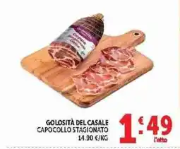 Deco Supermercati Golosità del Casale Capocollo stagionato offerta