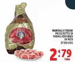 Deco Supermercati Montali e Tosini Prosciutto di Parma Addobbo offerta