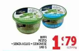 Deco Supermercati Biffi pesto senza aglio genovese offerta