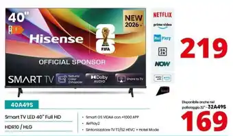 Hisense Smart TV LED 40" Full HD
