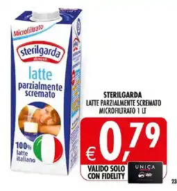 Deco Iperstore Sterilgarda latte parzialmente scremato microfiltrato offerta