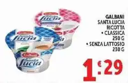 Deco Supermercati Galbani Santa Lucia Ricotta Classica offerta