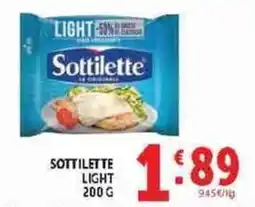 Deco Supermercati Sottilette light offerta