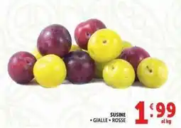 Deco Supermercati Susine • Gialle • Rosse offerta