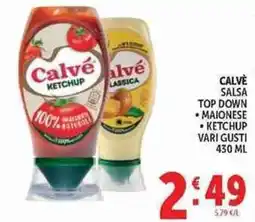 Deco Supermercati Calvé salsa top down offerta