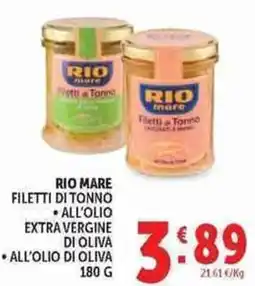 Deco Supermercati Rio mare filetti di tonno offerta