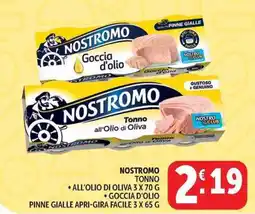 Deco Supermercati Nostromo tonno all'olio di oliva offerta