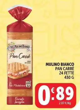 Deco Supermercati Mulino Bianco Pan Carrè offerta