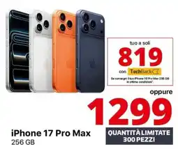 Comet iPhone 17 Pro Max offerta