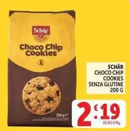 Deco Supermercati Schar Choco Chip Cookies senza glutine offerta