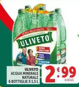 Deco Supermercati Acqua minerale naturale Uliveto offerta