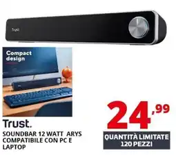 Comet Trust Soundbar 12 Watt Arys offerta