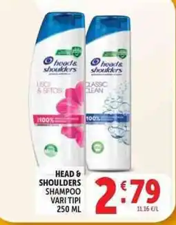 Deco Supermercati Head & Shoulders Shampoo Vari Tipi offerta