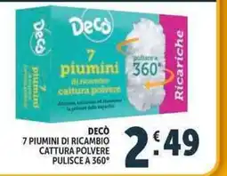 Deco Supermercati Decò 7 piumini di ricambio cattura polvere offerta