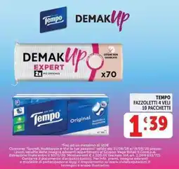 Deco Supermercati Tempo Fazzoletti 4 veli offerta