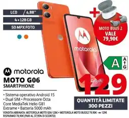 Comet Motorola Moto G06 Smartphone offerta