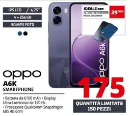 Comet oppo A6K smartphone offerta