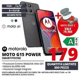 Comet Motorola Moto G15 Power Smartphone offerta