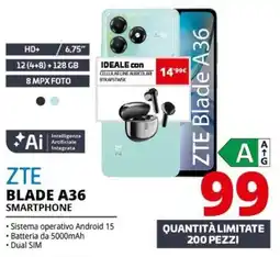 Comet ZTE Blade A36 Smartphone offerta