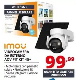 Comet Imou videocamera da esterno AOV PIT KIT 4G+ offerta