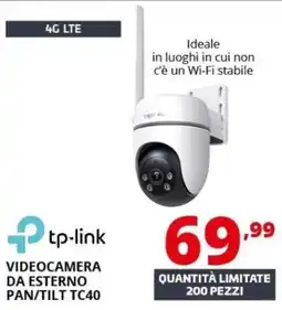 Comet Tp-link videocamera da esterno pan/tilt TC40 offerta