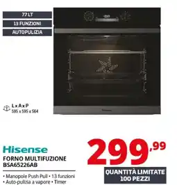 Comet Hisense forno multifunzione offerta