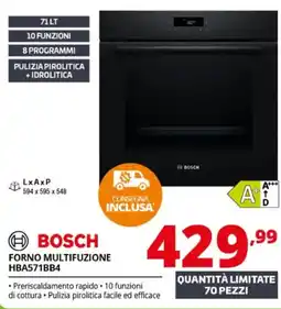 Comet Bosch forno multifunzione offerta
