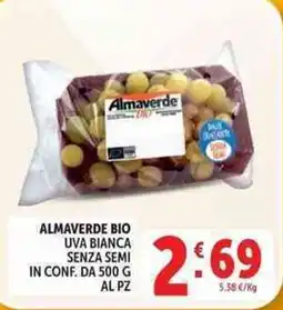 Deco Supermercati Almaverde bio uva bianca senza semi offerta