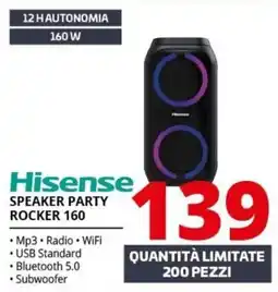 Comet Hisense Speaker Party Rocker 160 offerta