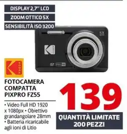 Comet Fotocamera compatta Pixpro FZ55 offerta