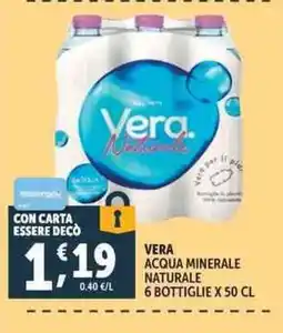 Deco Supermercati Vera acqua minerale naturale offerta